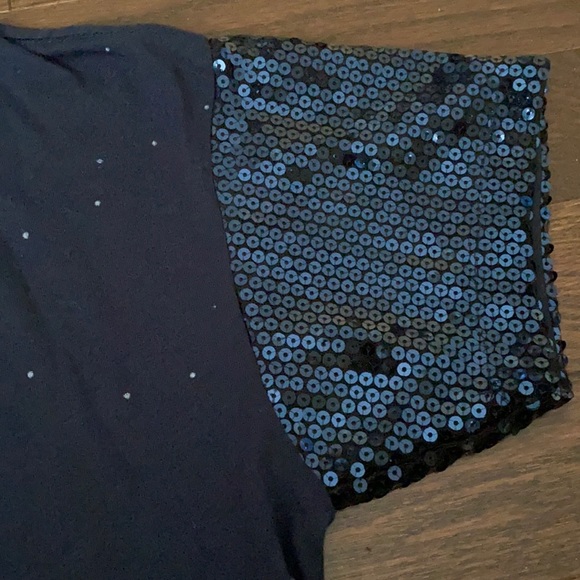 Sequin Star Wars tee darth Vader top - Picture 2 of 5